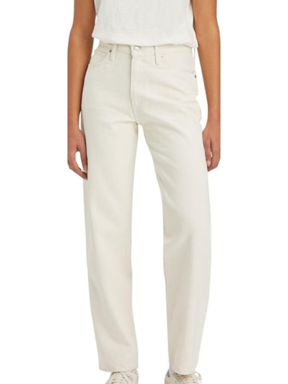 Levi's women's pants size 30 cream '94 Baggy corduroy straight leg pants